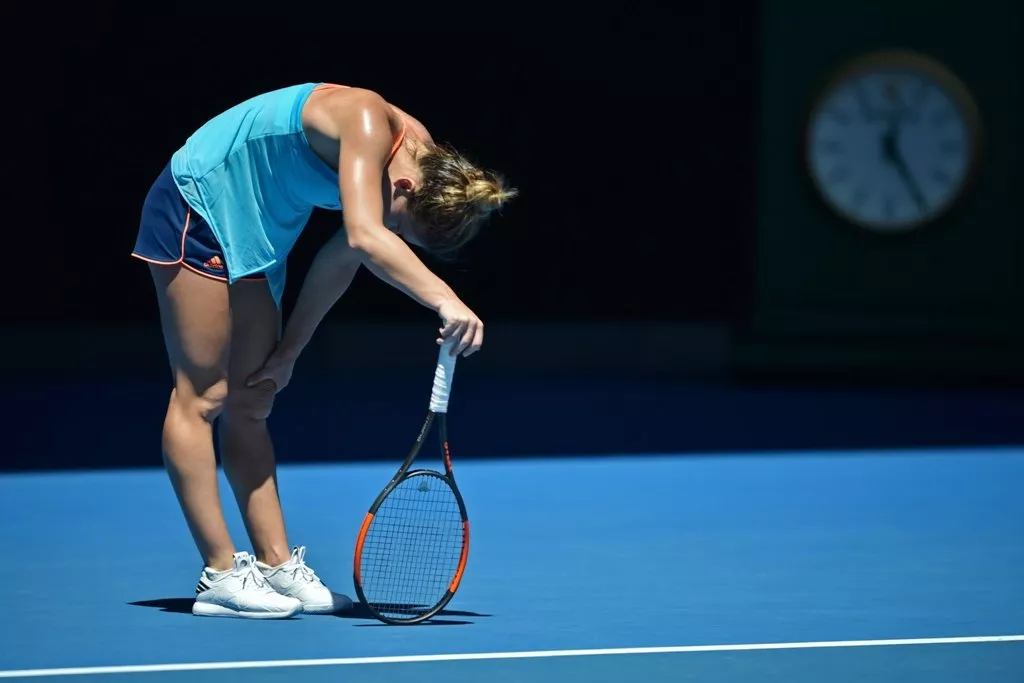 simona halep reacts after a point against shelby rogers in melbourne on january 16 2017 photo afp simona halep reacts after a point against shelby rogers in melbourne on january 16 2017 photo afp