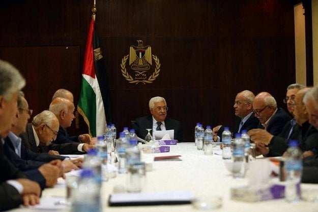 palestinian president mahmoud abbas c chairs a palestinian liberation organization plo executive committee meeting in the west bank city of ramallah may 4 2016 photo reuters