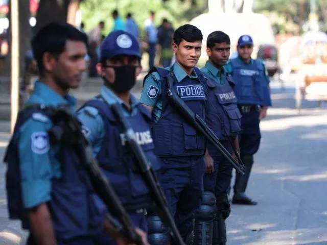 a file photo of bangladesh police personnel photo afp a file photo of bangladesh police personnel photo afp