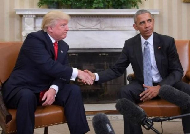 in this file photo us president barack obama meets with president elect donald trump in the oval office at the white house photo afp in this file photo us president barack obama meets with president elect donald trump in the oval office at the white house photo afp