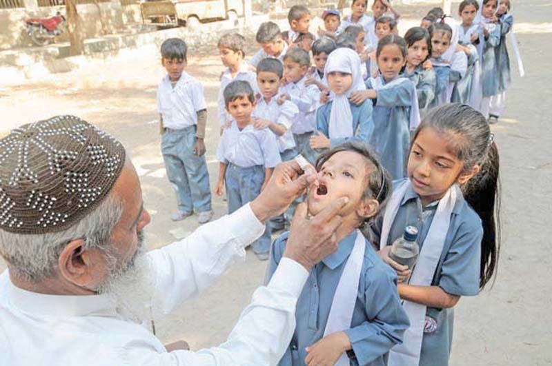 the first polio campaign of 2017 began in the city on monday photo file