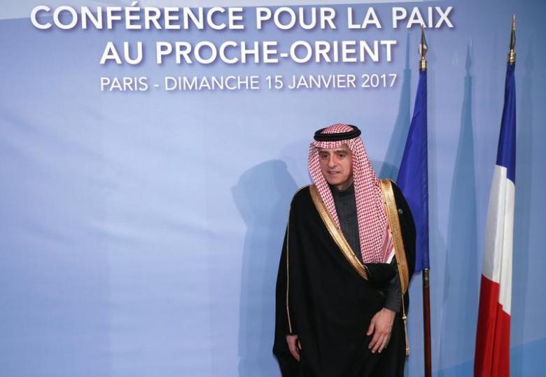 saudi foreign minister adel al jubeir arrives for the opening of the mideast peace conference in paris france january 15 2017 photo reuters