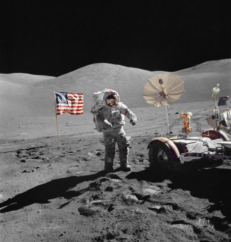 astronaut eugene a cernan mission commander walking toward the lunar roving vehicle during extravehicular activity at the taurus littrow landing site of nasa 039 s sixth and final apollo lunar landing mission in 1972 photo afp astronaut eugene a cernan mission commander walking toward the lunar roving vehicle during extravehicular activity at the taurus littrow landing site of nasa 039 s sixth and final apollo lunar landing mission in 1972 photo afp