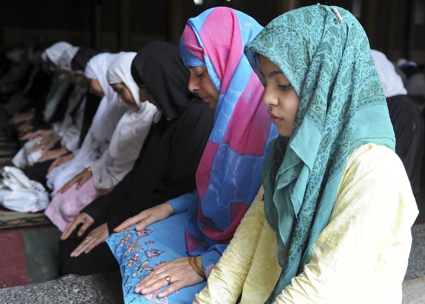 a file photo of kashmiri women praying in a mosque photo afp