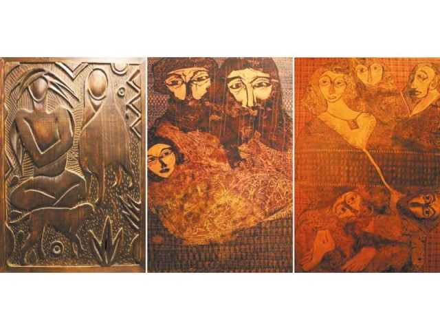 some of the works by akram dost baloch which are a part of the exhibition photo express some of the works by akram dost baloch which are a part of the exhibition photo express