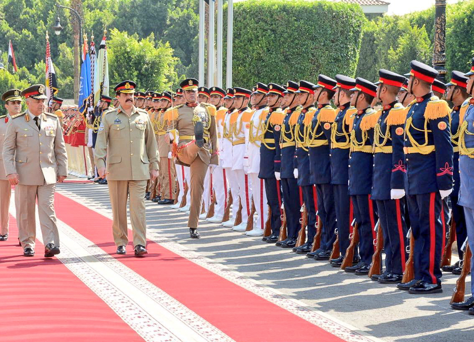 COAS Gen Raheel reaches Egypt on two-day official visit. PHOTO: ISPR