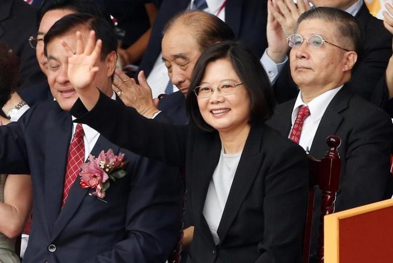 in this file photo president tsai ing wen waves during national day celebrations in taipei taiwan october 10 2016 photo reuters