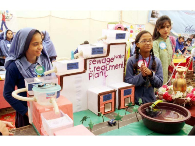 the students science projects were on display on their annual day photo ayesha mir express the students science projects were on display on their annual day photo ayesha mir express