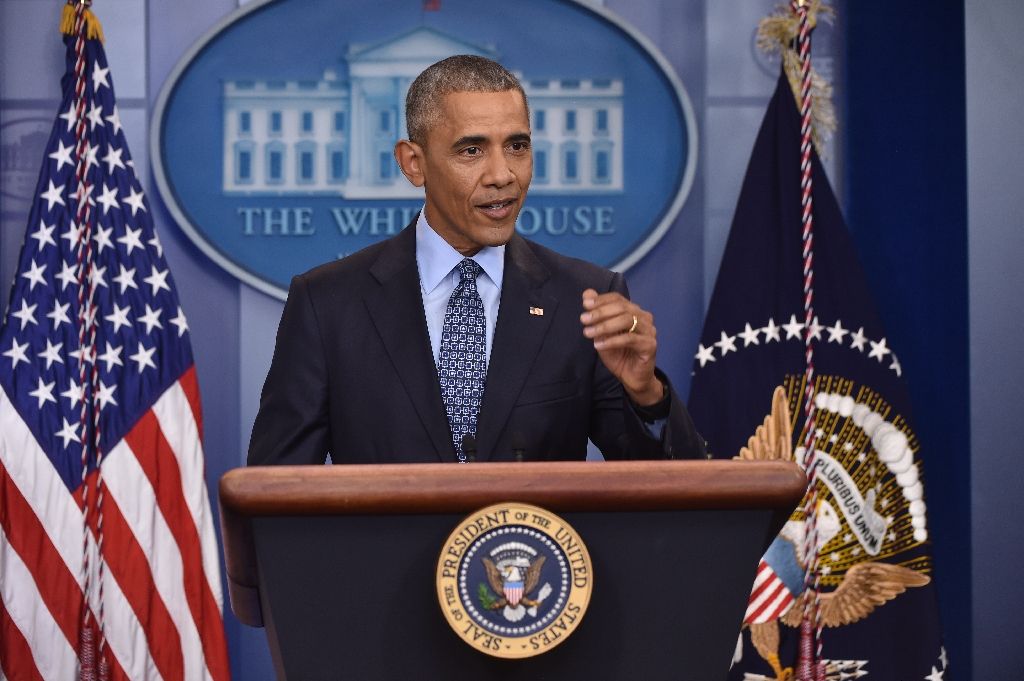 us president barack obama gives his final presidential press conference on january 18 2017 at the white house in washington dc photo afp