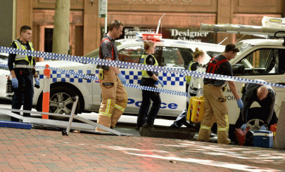 three dead 20 hurt after car ploughs into melbourne shoppers police