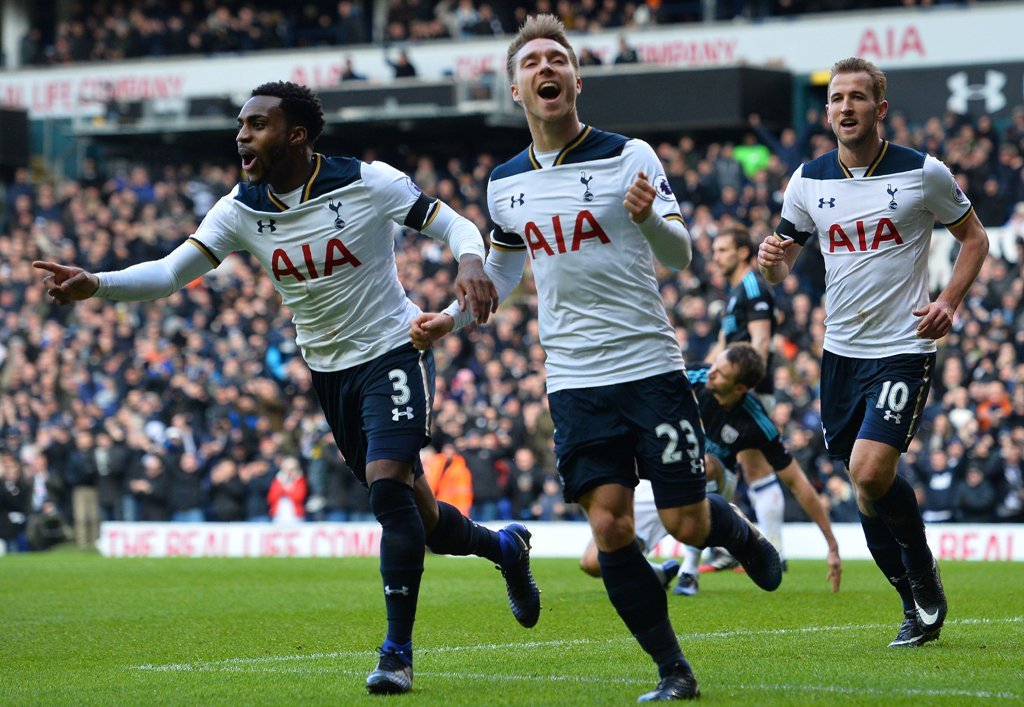 tottenham climbed to second place in the table last weekend by outclassing west brom 4 0 and are seeking to register seven successive league wins for the first time since 1967 photo afp