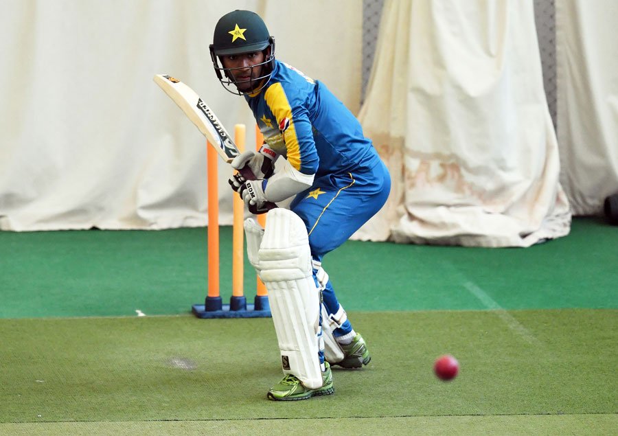 asad shafiq in the nets photo courtesy getty images