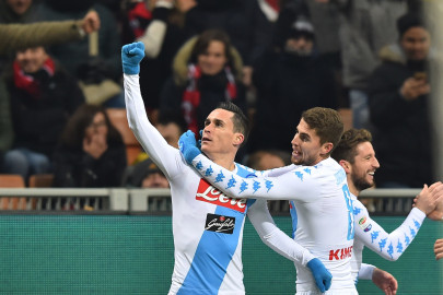 napoli hit early to down milan at san siro
