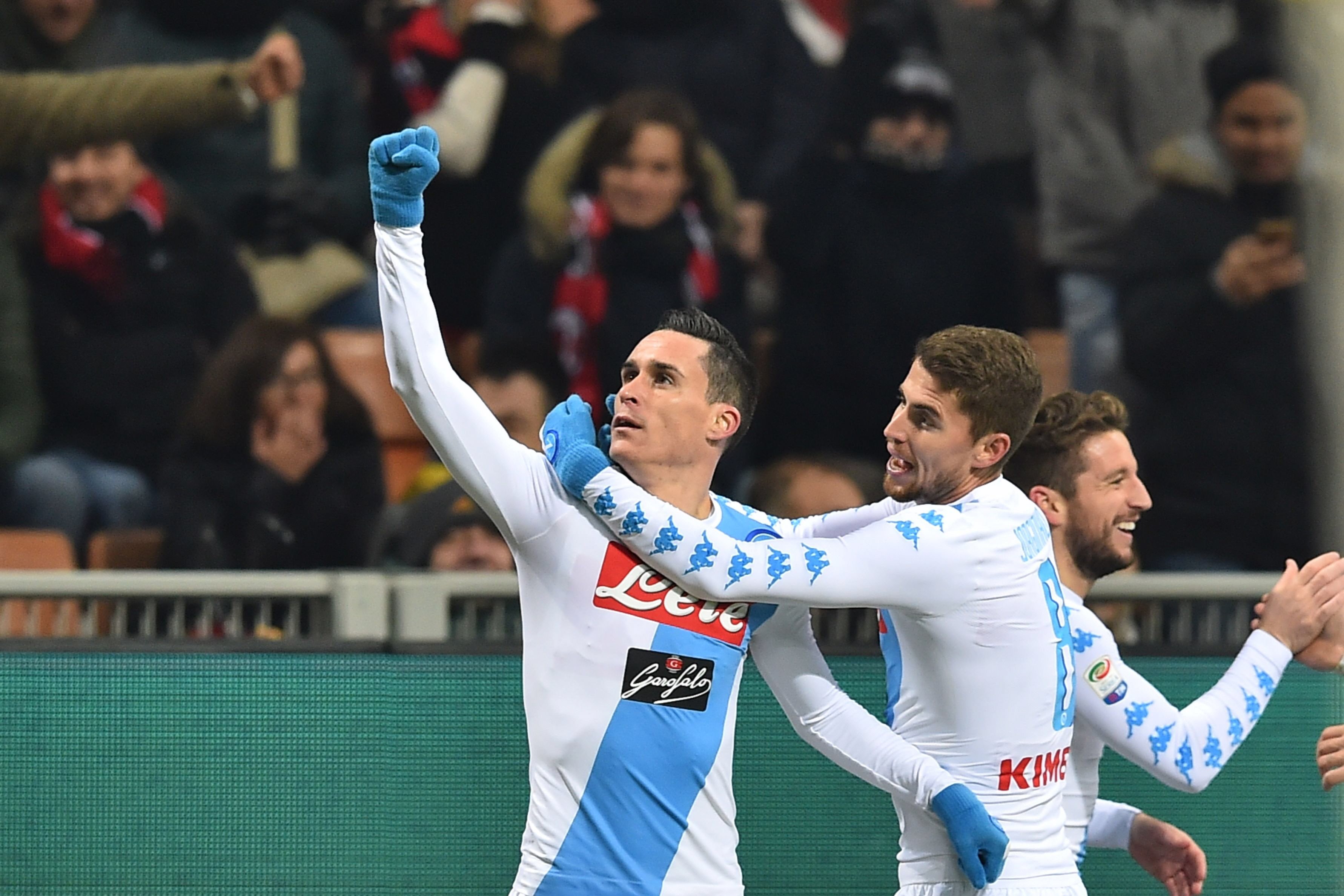 napoli hit two goals in the opening nine minutes to leave the home side with a mountain to climb photo afp