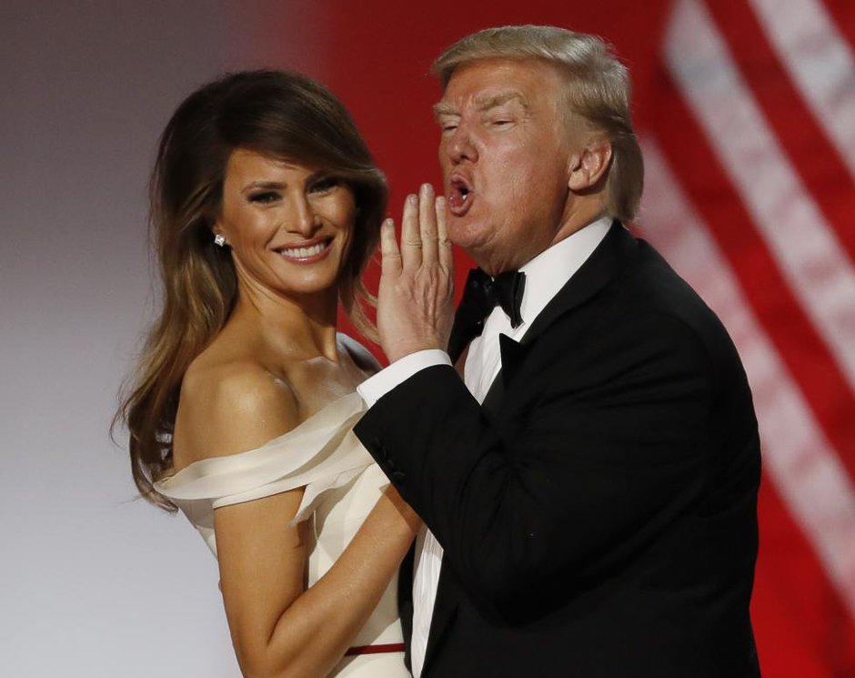 president donald trump and first lady melania trump dance while attending the inauguration freedom ball photo reuters