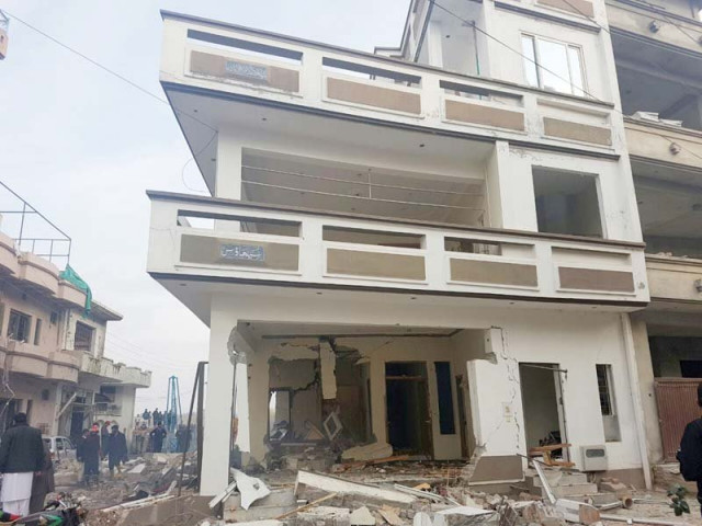 a view of one of the houses damaged by gas explosions photo express a view of one of the houses damaged by gas explosions photo express