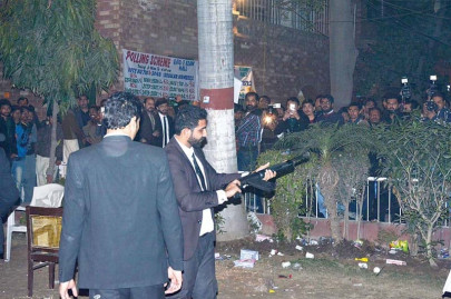 aerial firing police register case against lawyers