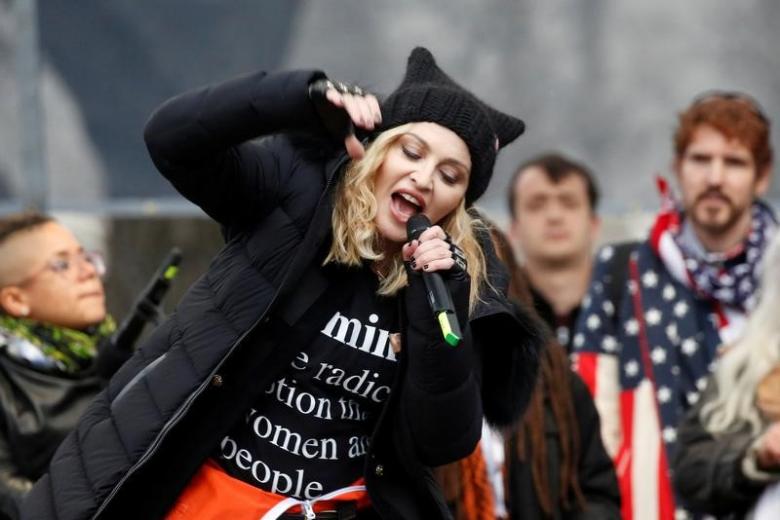 madonna performs at the women 039 s march in washington u s january 21 2017 photo reuters
