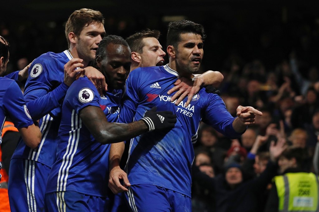 easy win with striker diego costa restored to the starting line up following a week of intense speculation regarding his future blues looked comfortable in their 2 0 defeat of hull photo afp