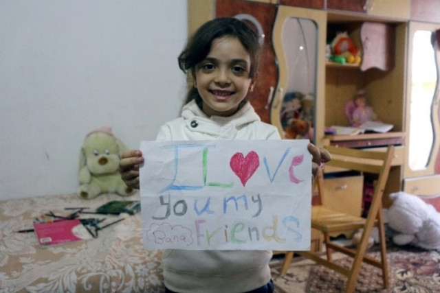seven year old syrian girl bana al abed photo afp seven year old syrian girl bana al abed photo afp
