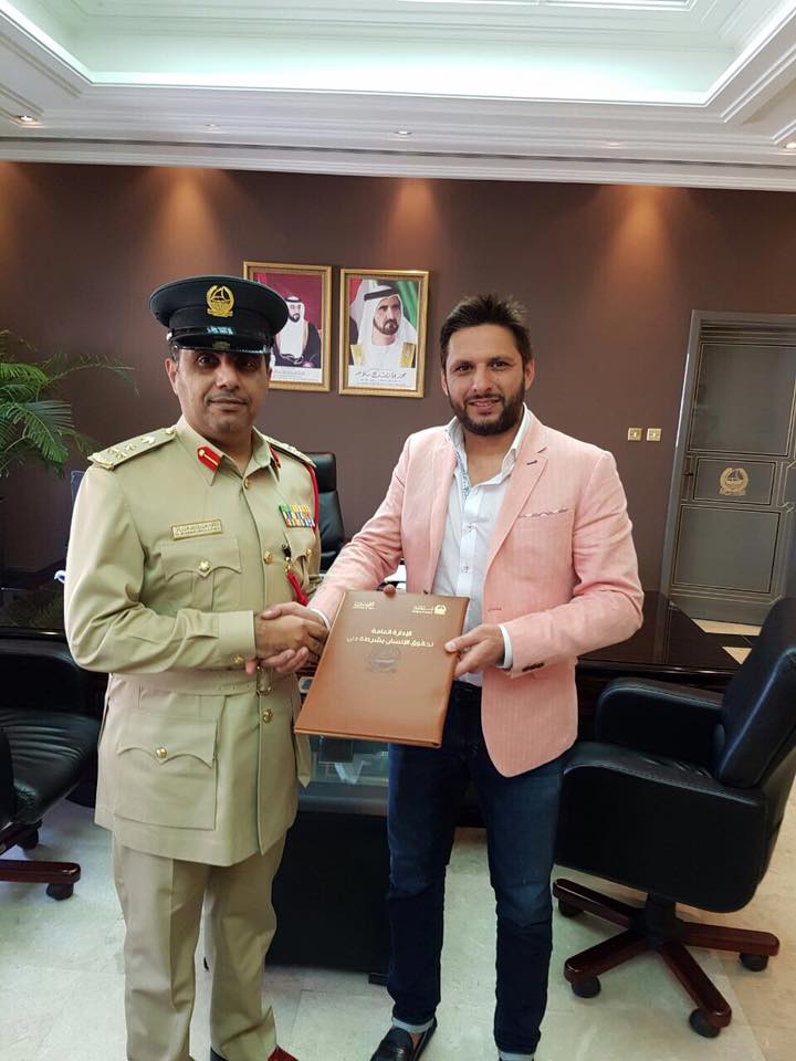 saviour boom boom through his shahid afridi foundation recently helped secure the release of 30 pakistani prisoners who had been detained in dubai photo courtesy shahid afridi