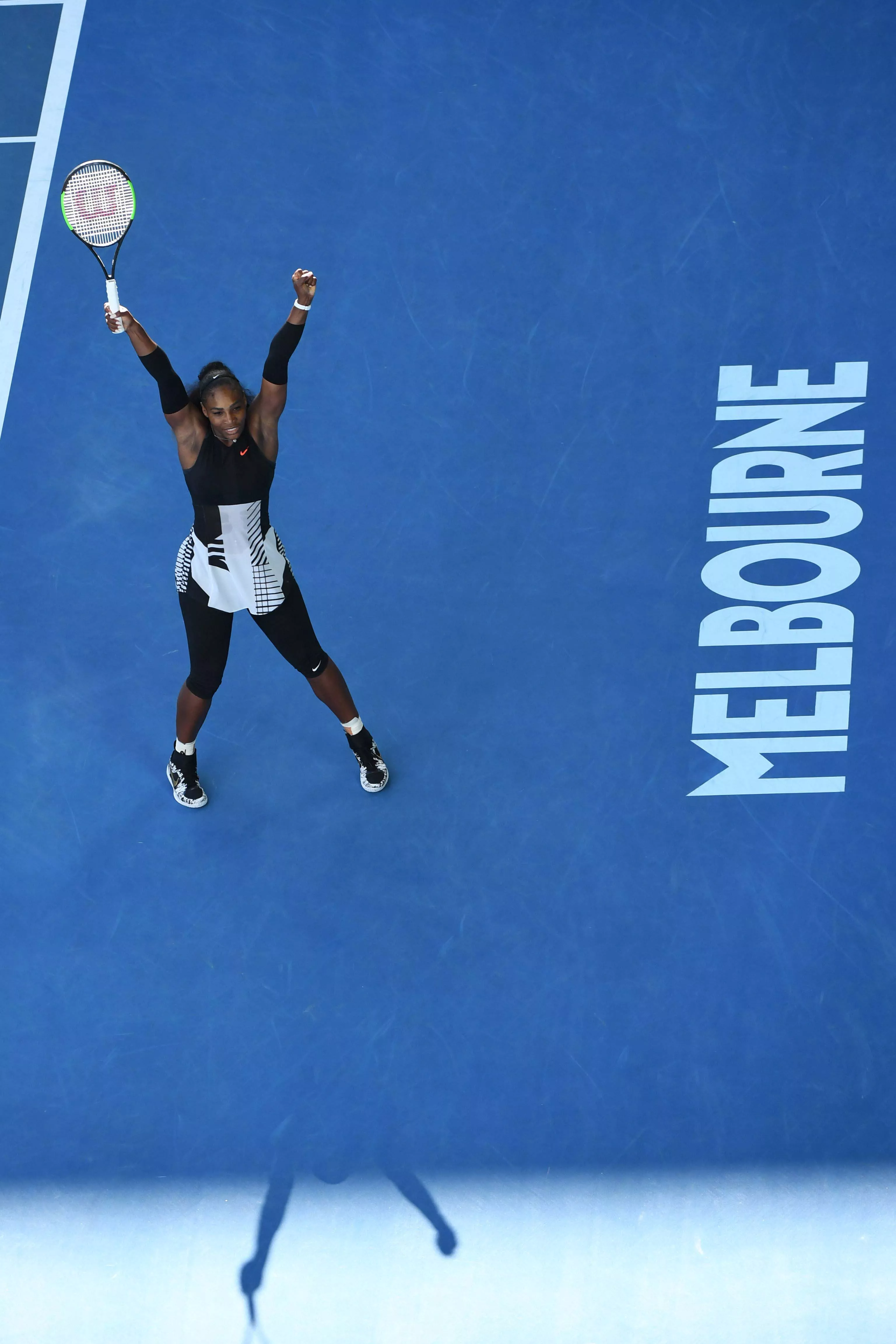 serena celebrates her victory against croatia 039 s mirjana lucic baroni during their women 039 s singles semi final match on day 11 of the australian open photo afp serena celebrates her victory against croatia 039 s mirjana lucic baroni during their women 039 s singles semi final match on day 11 of the australian open photo afp
