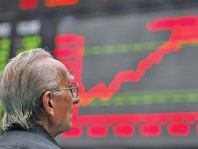 benchmark kse 100 share index rises 435 59 points photo file