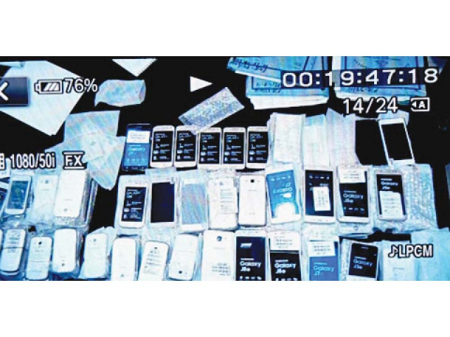 a large number of smuggled smartphones were confiscated by the fia during a raid at a shop in saddar s electronics market photo press release a large number of smuggled smartphones were confiscated by the fia during a raid at a shop in saddar s electronics market photo press release