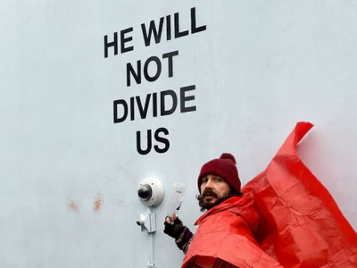 shia labeouf arrested at anti trump art installation