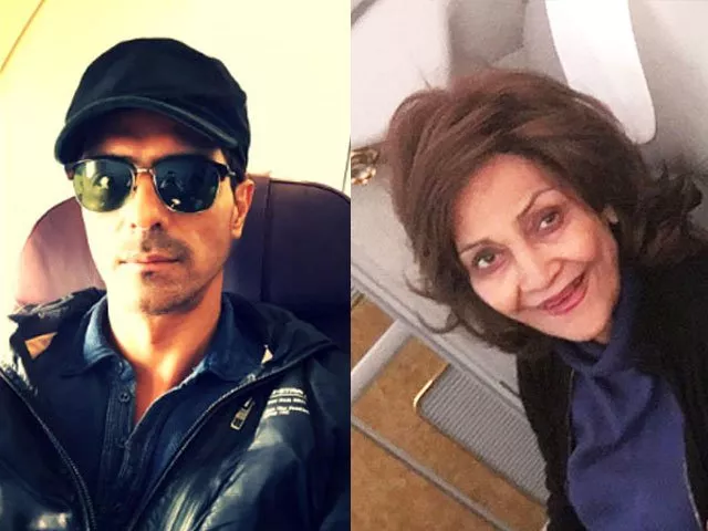 arjun rampal and his mother photo zee news arjun rampal and his mother photo zee news