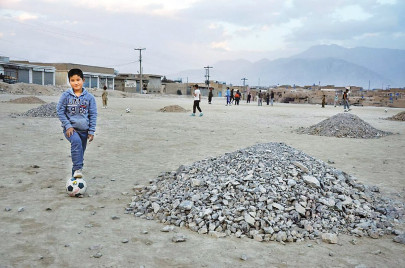 football ground makes way for housing scheme in hazara town