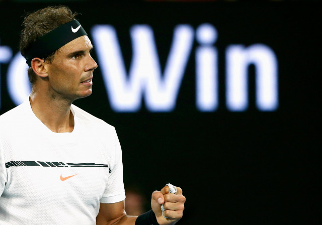 spain 039 s rafael nadal reacts during his men 039 s singles semi final match against bulgaria 039 s grigor dimitrov on january 27 2017 photo reuters spain 039 s rafael nadal reacts during his men 039 s singles semi final match against bulgaria 039 s grigor dimitrov on january 27 2017 photo reuters