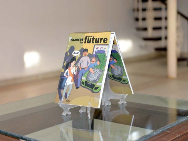 the graphic novel is about a young girl named rabia who wants to work at her father s auto repair shop photo courtesy german consulate the graphic novel is about a young girl named rabia who wants to work at her father s auto repair shop photo courtesy german consulate