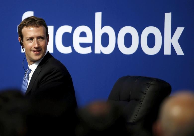 facebook ceo mark zuckerberg is seen on stage during a town hall at facebook 039 s headquarters in menlo park california september 27 2015 photo reuters