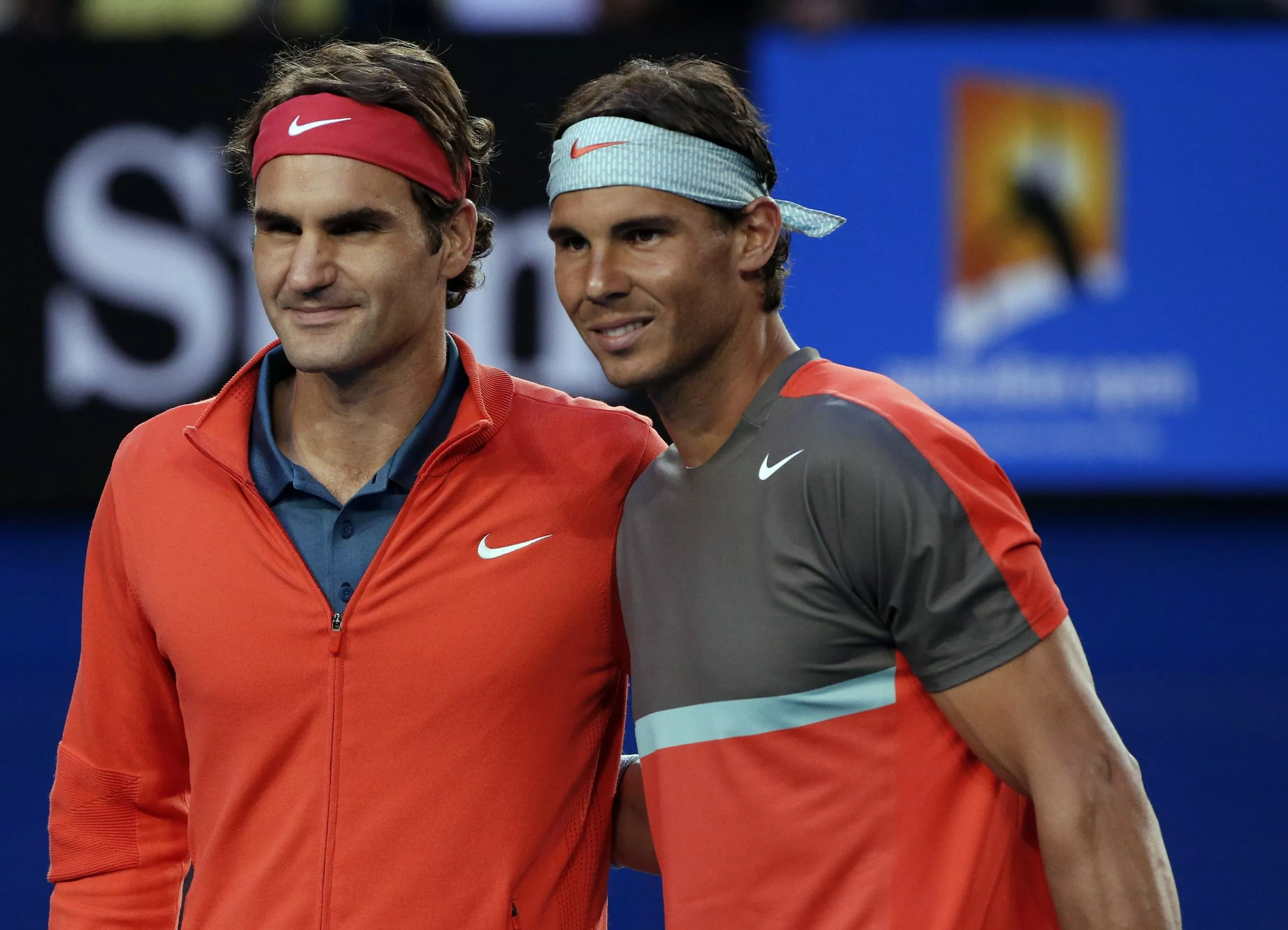 roger federer l poses for a photo with rafael nadal photo reuters roger federer l poses for a photo with rafael nadal photo reuters