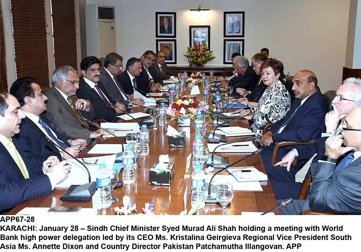sindh cm murad ali shah holding a meeting with a world bank high power delegation photo app sindh cm murad ali shah holding a meeting with a world bank high power delegation photo app