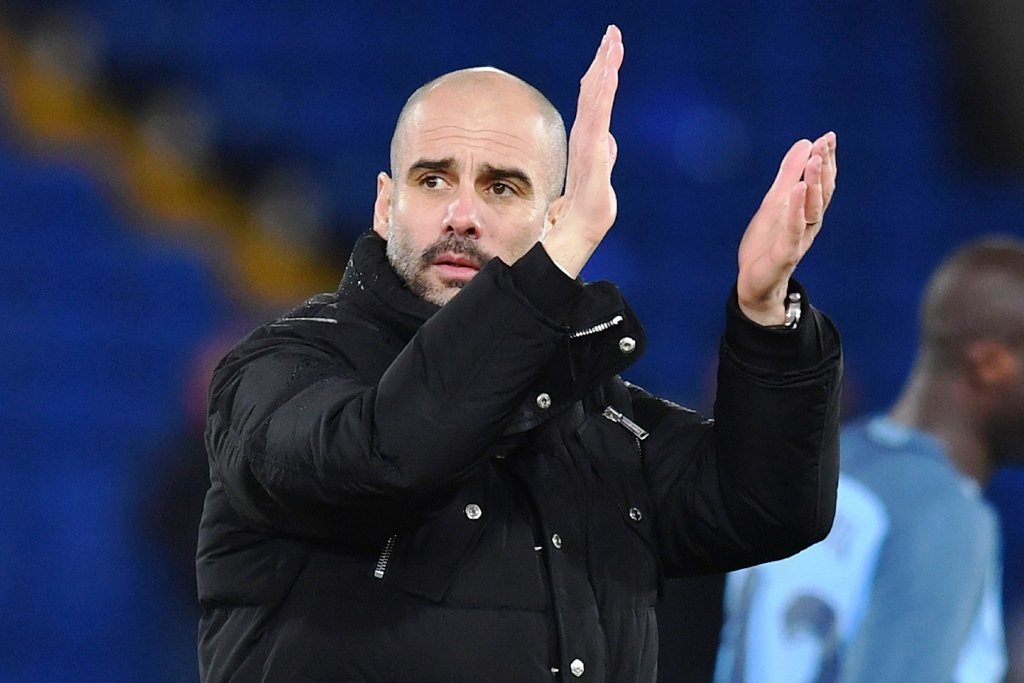 guardiola says all young strikers played well photo afp