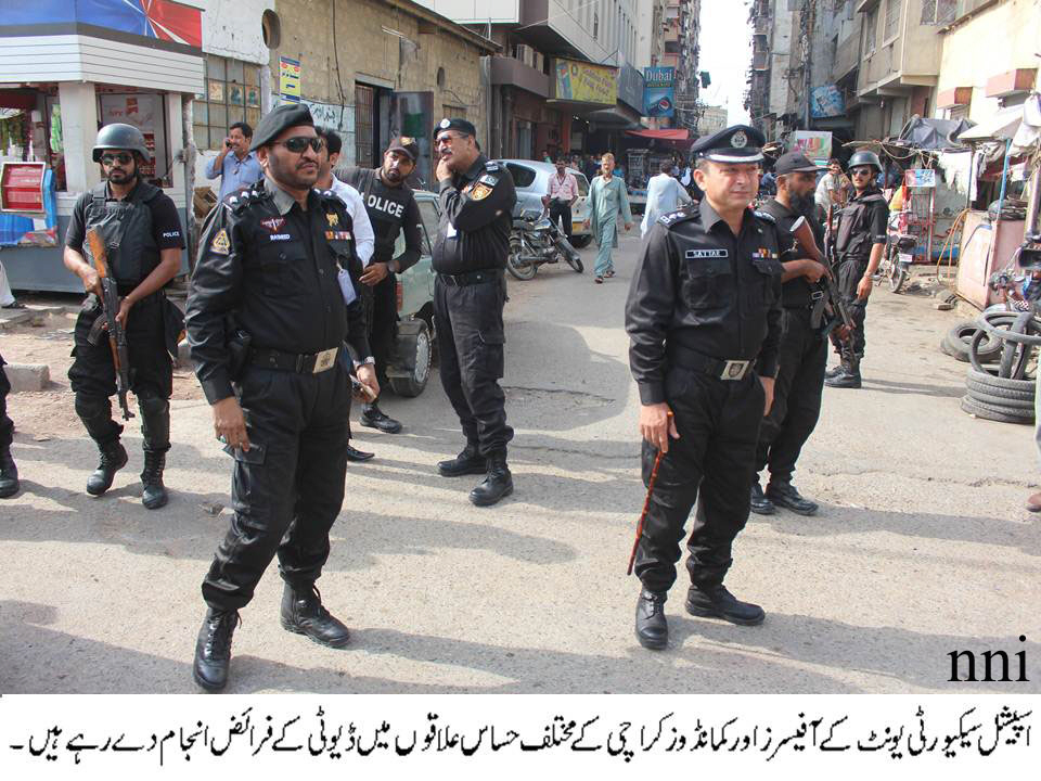 a file photo of special security unit of sindh police in karachi photo nni