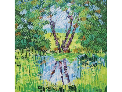 solo show art sneaking through calligraphy