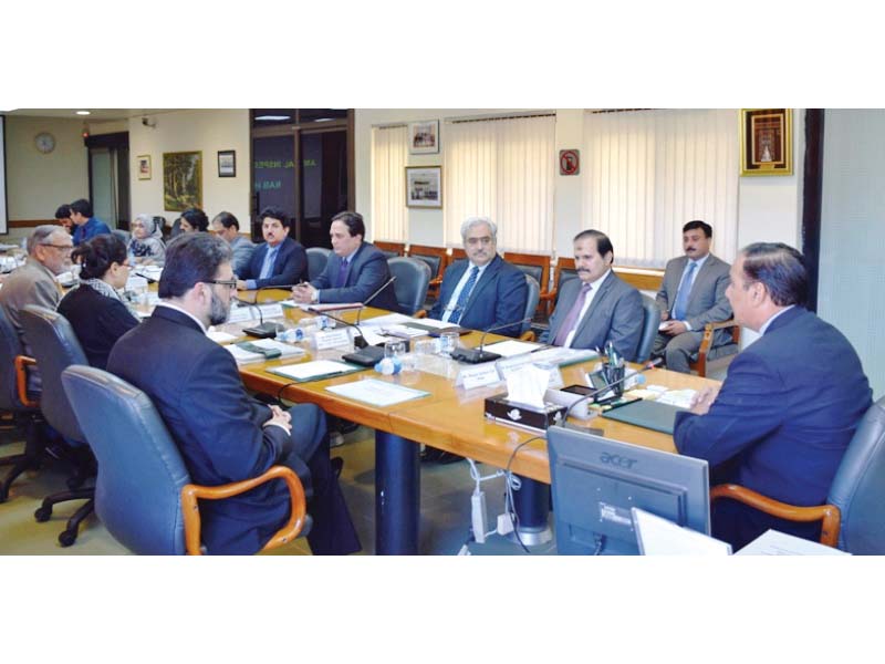 nab chairman qamar zaman chaudhry chairs a meeting of the bureau photo express