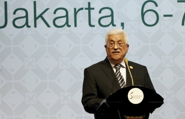 palestinian president mahmoud abbas makes closing remarks at the end of the 5th extraordinary organisation of islamic cooperation oic summit on palestinian issues in jakarta indonesia on march 7 2016 photo reuters palestinian president mahmoud abbas makes closing remarks at the end of the 5th extraordinary organisation of islamic cooperation oic summit on palestinian issues in jakarta indonesia on march 7 2016 photo reuters