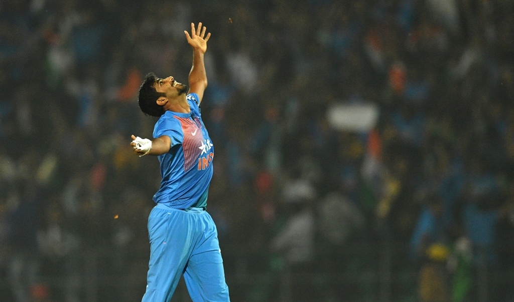 bumrah celebrates after winning during the second t20i cricket match against england photo afp