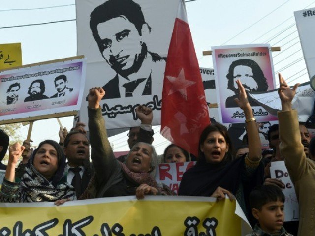 they were among five men who went missing from various cities in pakistan photo afp