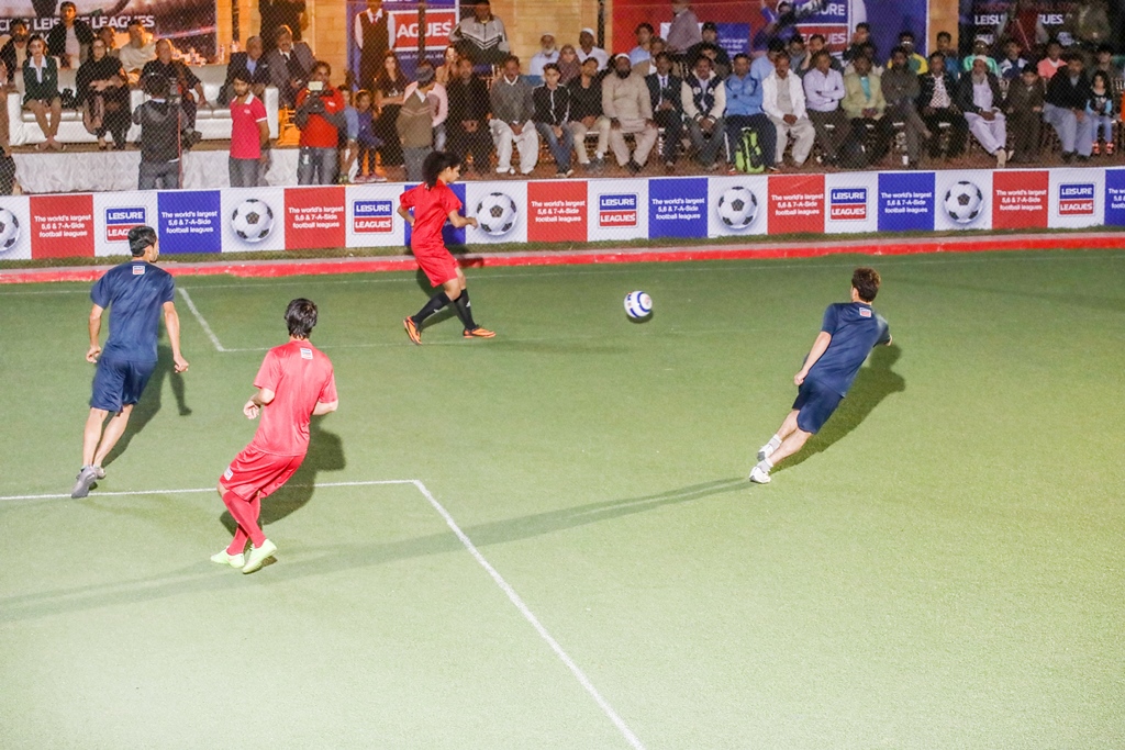 hajra khan makes a pass during an exhibition seven a side match photo courtesy leisure leagues pakistan