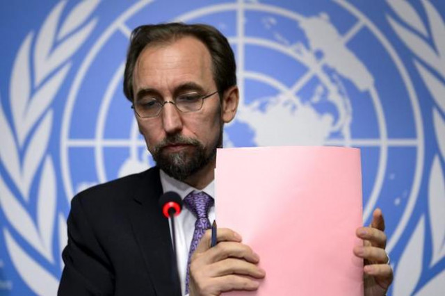 a file photo of united nations human rights chief zeid bin ra 039 ad zeid al hussein photo afp