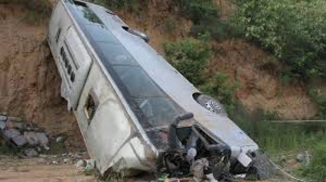 the passenger coach was on its way from peshawar to swat photo radio pakistan