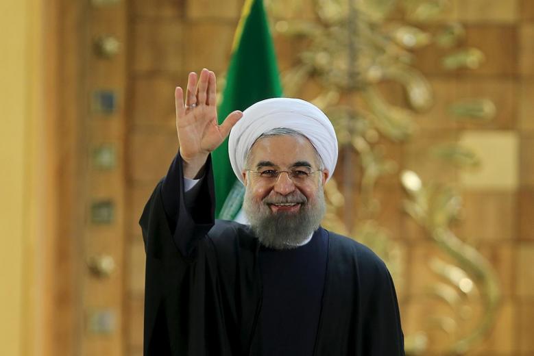 iranian president hassan rouhani waves during a news conference in tehran iran photo reuters