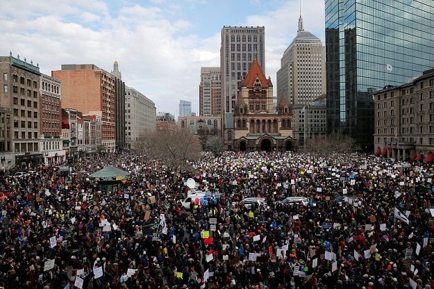 crowd in boston protesting donald trump 039 s travel ban photo reuters