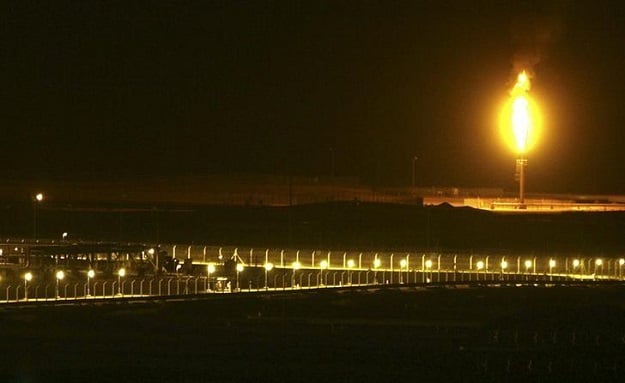 shaybah oilfield complex is seen at night in the rub 039 al khali desert saudi arabia november 14 2007 photo reuters