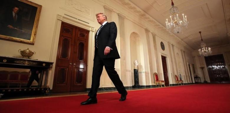 us president donald trump arrives to announce his nomination of neil gorsuch for the empty associate justice seat of the us supreme court at the white house in washington dc january 31 2017 photo reuters